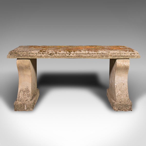 Vintage 2 Seater Garden Bench, English, Outdoor Seat, Mid Century, Circa 1950