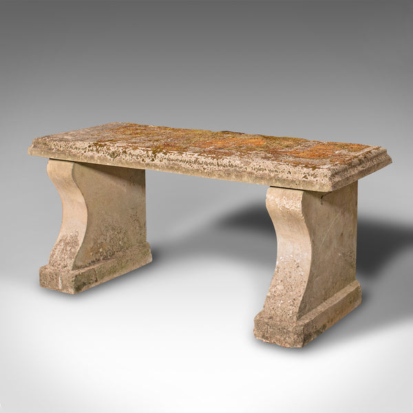 Vintage 2 Seater Garden Bench, English, Outdoor Seat, Mid Century, Circa 1950
