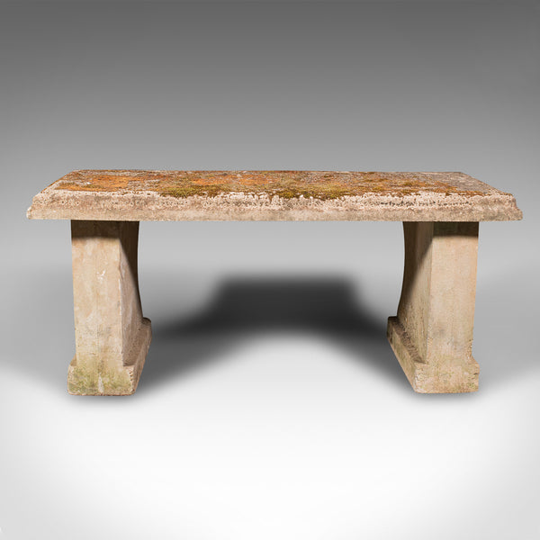 Vintage 2 Seater Garden Bench, English, Outdoor Seat, Mid Century, Circa 1950