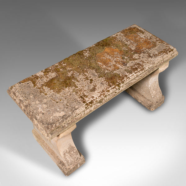Vintage 2 Seater Garden Bench, English, Outdoor Seat, Mid Century, Circa 1950