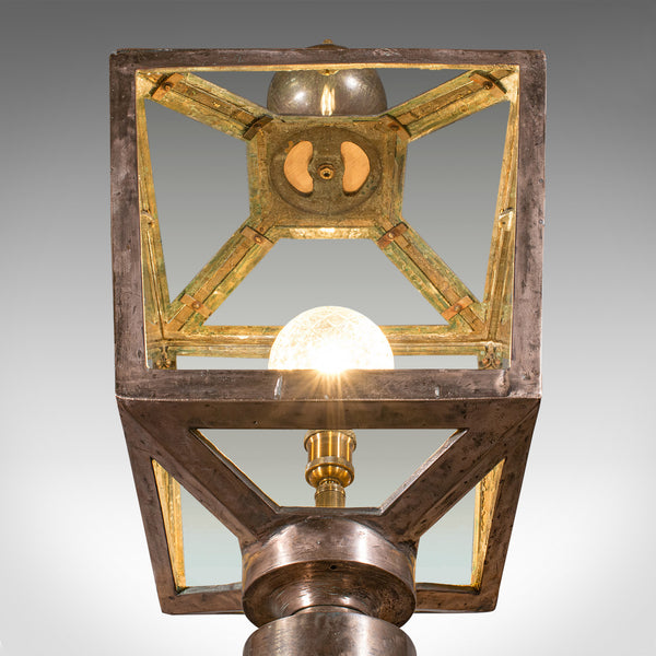 Large Antique Courtyard Light, English, Bronze, Outdoor Lamp, Victorian, C.1870