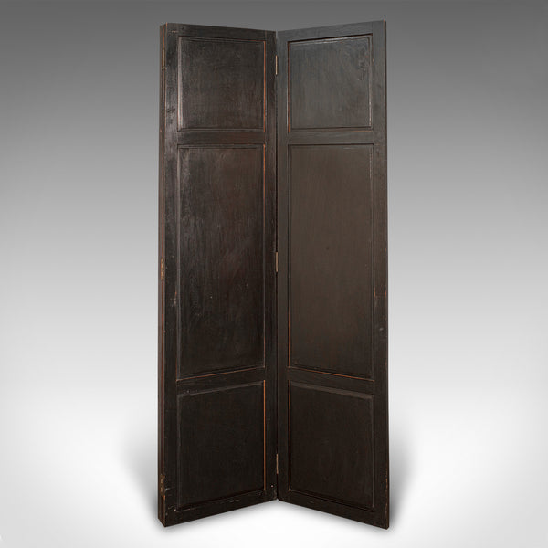 Heavy Vintage Privacy Screen, Chinese, Carved, 4 Fold, Room Divider, Art Deco