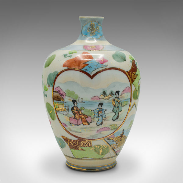 Vintage Decorative Posy Vase, Japanese, Ceramic, Flower Urn, Noritake, Art Deco