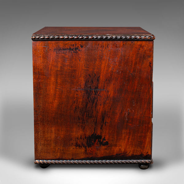 Antique Apprentice Chest Of Drawers, English, Small Desktop Case, Georgian, 1800