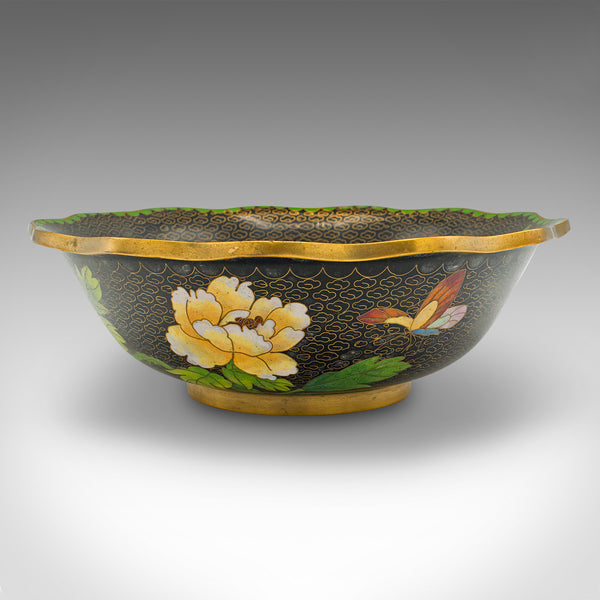 Antique Decorative Bowl, Japanese, Cloisonne, Bonbon, Grape Dish, Circa 1920