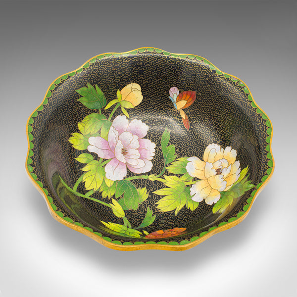 Antique Decorative Bowl, Japanese, Cloisonne, Bonbon, Grape Dish, Circa 1920