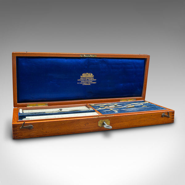 Antique Draughtsman's Tool Set, English, Cartography, Instruments, Edwardian