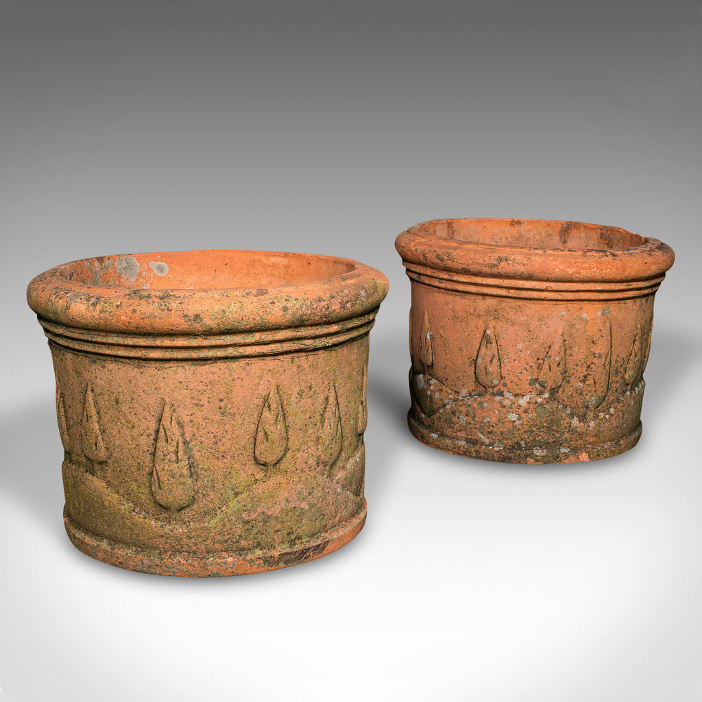 victorian terracotta plant pots Pair Of Antique Decorative Planters, Italian Terracotta, Jardiniere... – London Fine Antiques