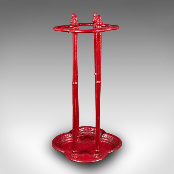 Antique Decorative Stick Stand, English Cast Iron Umbrella Rack, Victorian, 1850