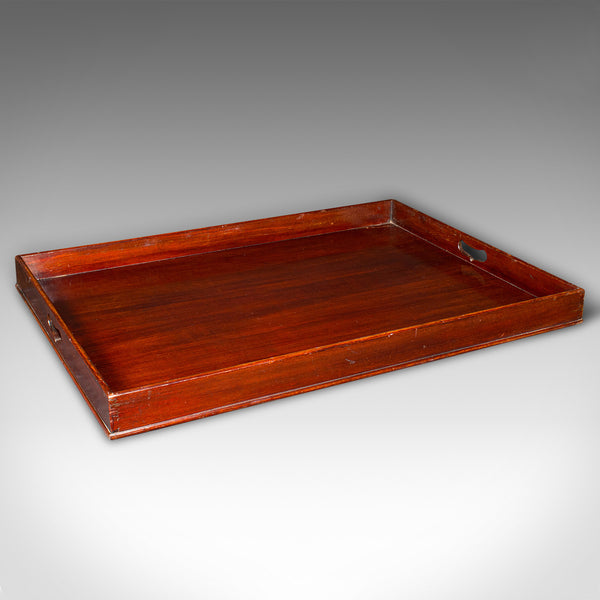 Large Antique Butler's Tray, English Walnut, Afternoon Tea Valet, Georgian, 1800