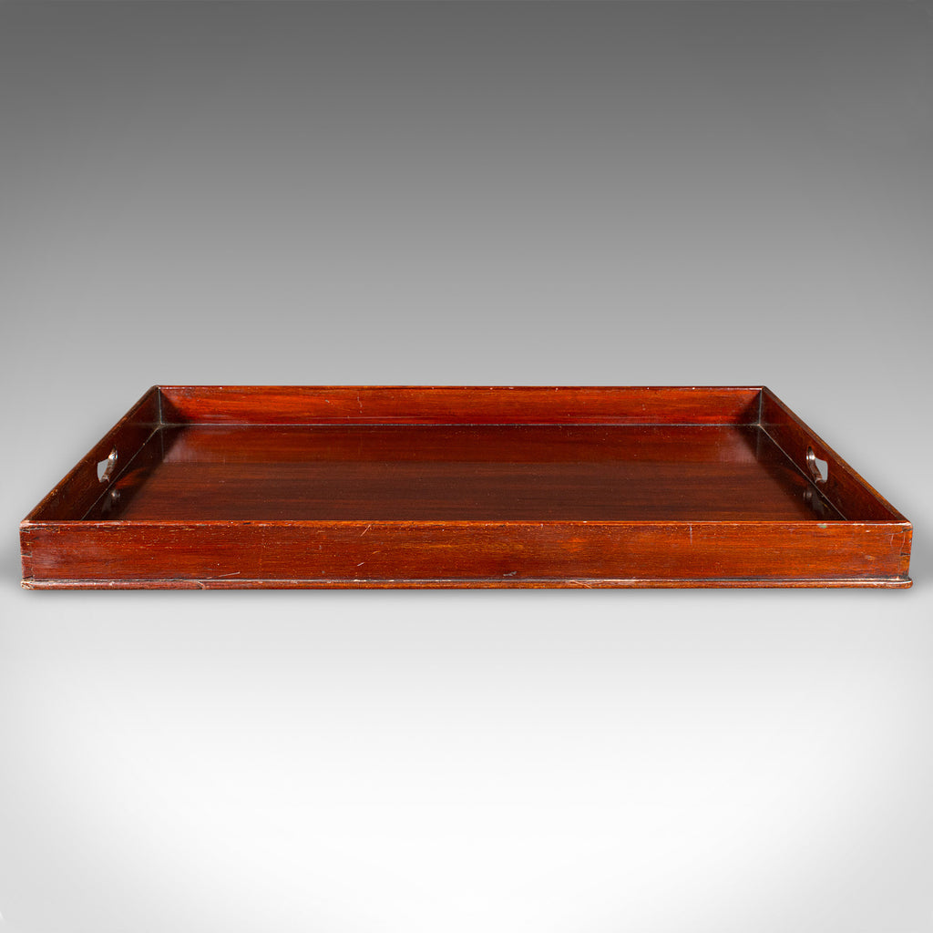 Large Antique Butler's Tray, English Walnut, Afternoon Tea Valet ...