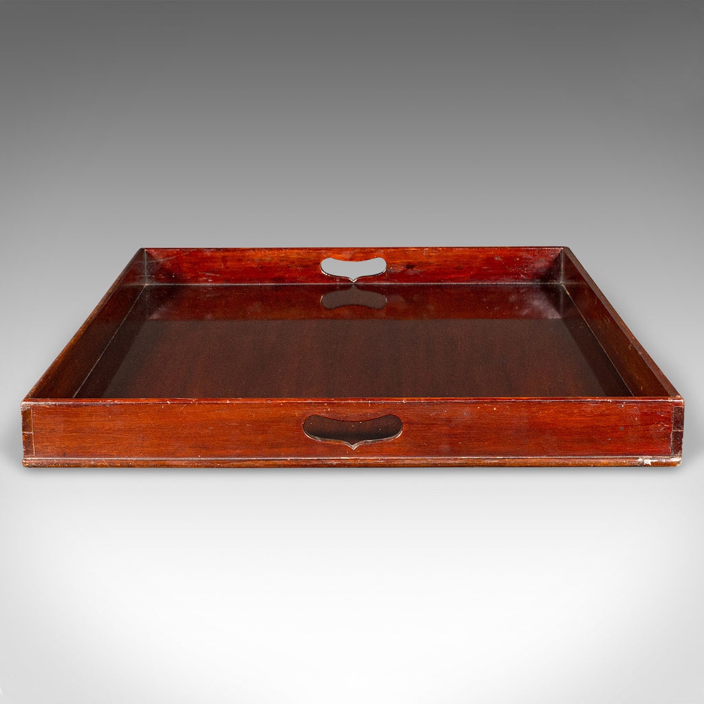 Large Antique Butler's Tray, English Walnut, Afternoon Tea Valet ...