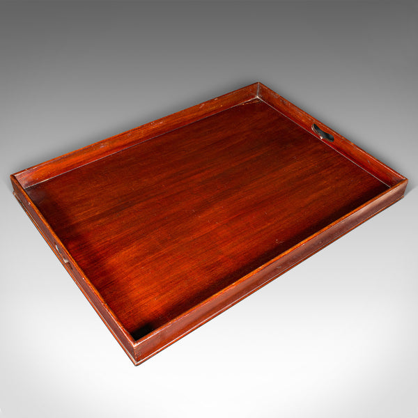 Large Antique Butler's Tray, English Walnut, Afternoon Tea Valet, Georgian, 1800