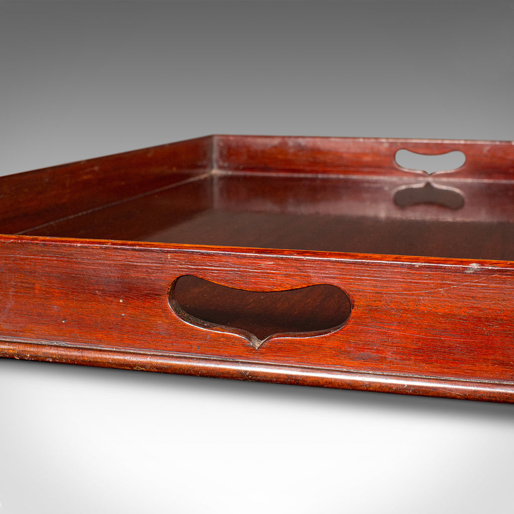 Large Antique Butler's Tray, English Walnut, Afternoon Tea Valet ...