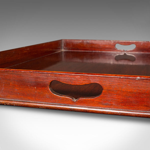 Large Antique Butler's Tray, English Walnut, Afternoon Tea Valet, Georgian, 1800