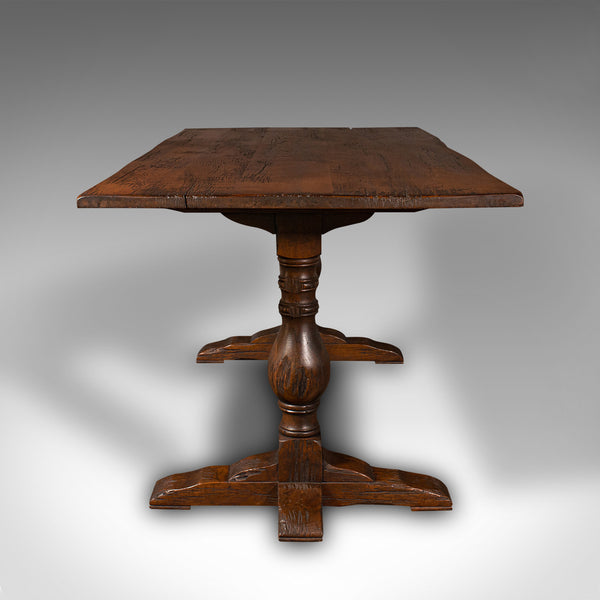 Antique 6 Seat Refectory Table, English, Oak, Farmhouse, Dining, Victorian, 1900