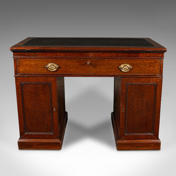 Antique Architect's Desk, English, Adjustable, Draughtsman, Pedestal, Georgian