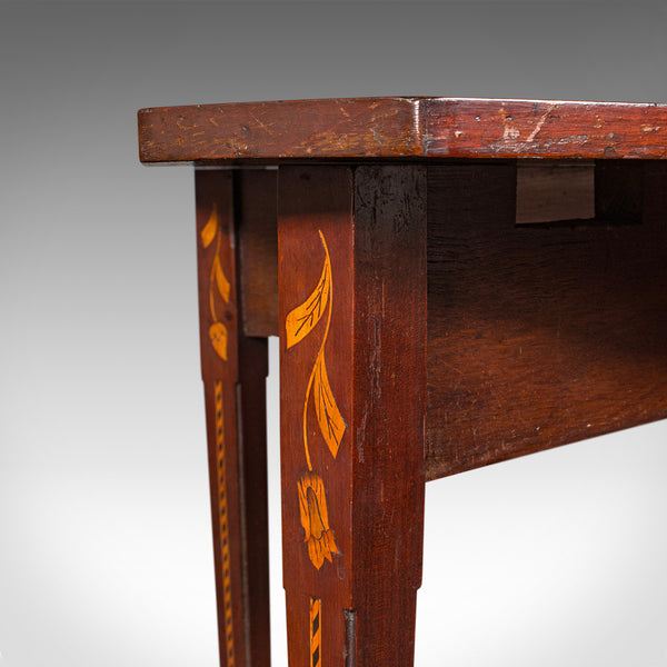 Antique Flower Display Table, Dutch, Inlaid, Console, Gate Leg, Georgian, 1780