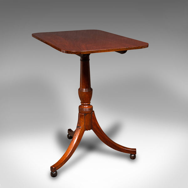 Antique Supper Table, English, Snap Top, Lamp, Occasional, Regency, Circa 1820