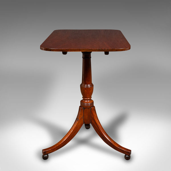 Antique Supper Table, English, Snap Top, Lamp, Occasional, Regency, Circa 1820