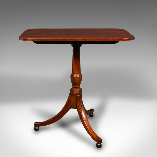 Antique Supper Table, English, Snap Top, Lamp, Occasional, Regency, Circa 1820