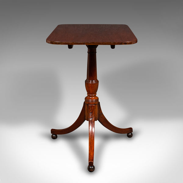 Antique Supper Table, English, Snap Top, Lamp, Occasional, Regency, Circa 1820
