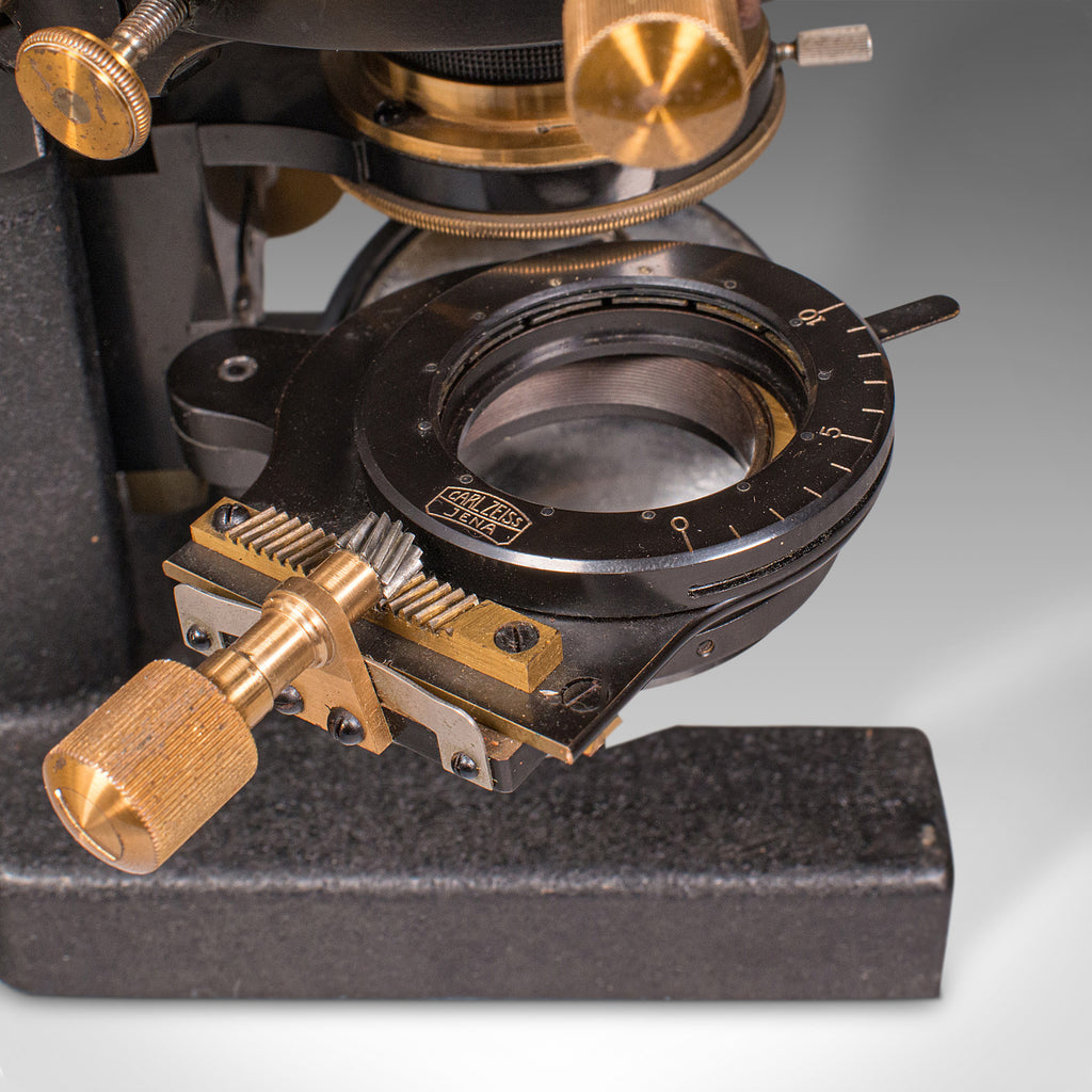 German Lab Instruments Antique Laboratory Microscope, German, Scientific Instrument, Zeiss ...