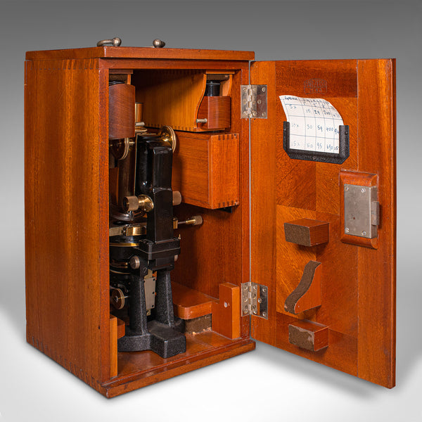 Antique Laboratory Microscope, German, Scientific Instrument, Carl Zeiss Jena