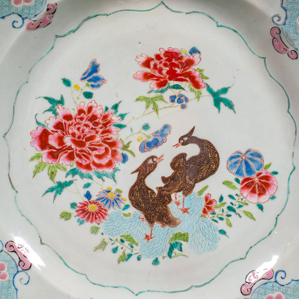 Large Antique Decorative Charger, Japanese, Ceramic, Serving Plate, Circa 1920