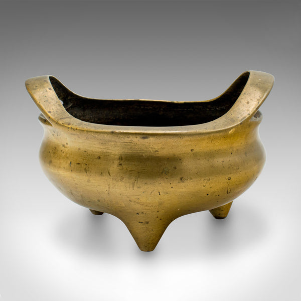 Antique Censer, Chinese, Bronze, Incense Burner, Libation Cup, Victorian, C.1850