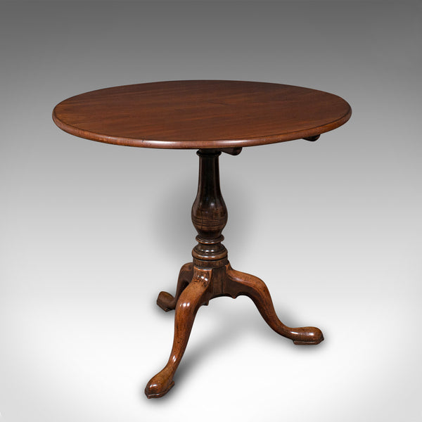 Antique Tilt Top Table, English, Side, Lamp, Breakfast, Georgian, Circa 1820