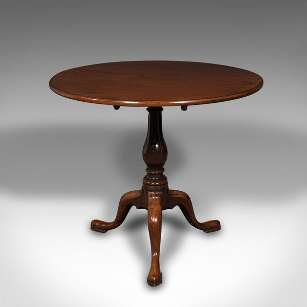 Antique Tilt Top Table, English, Side, Lamp, Breakfast, Georgian, Circa 1820