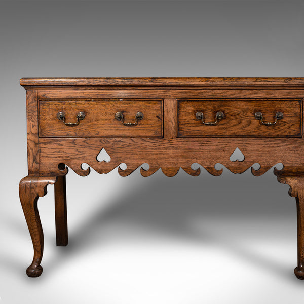 7' 5" Vintage Country House Dresser Base, English, Sideboard, Georgian Revival