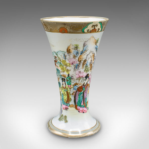 Pair Of Vintage Decorative Flower Vases, Japanese, Ceramic, Noritake, Art Deco