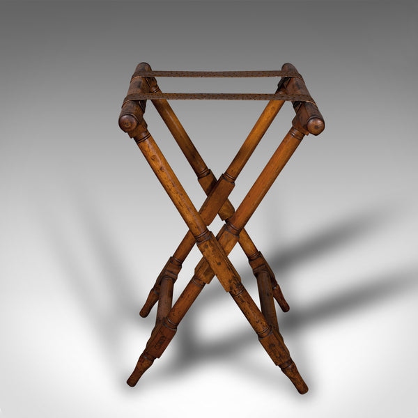 Antique Country House Luggage Stand, Scottish Valet, Wylie & Lochhead, Victorian