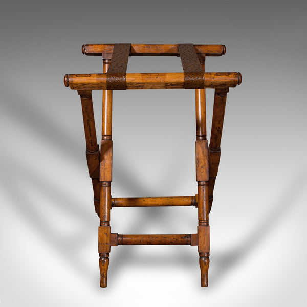 Antique Country House Luggage Stand, Scottish Valet, Wylie & Lochhead, Victorian