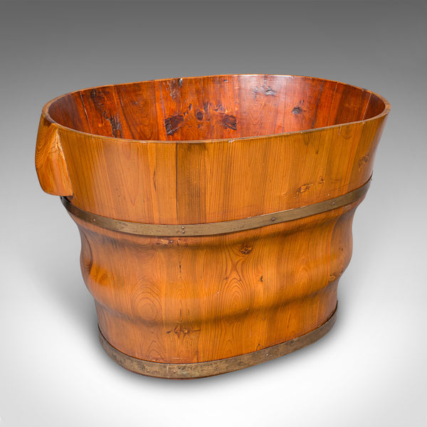Antique Waste Paper Basket, Austrian, Cedar, Home Office Bin, Victorian, C.1900