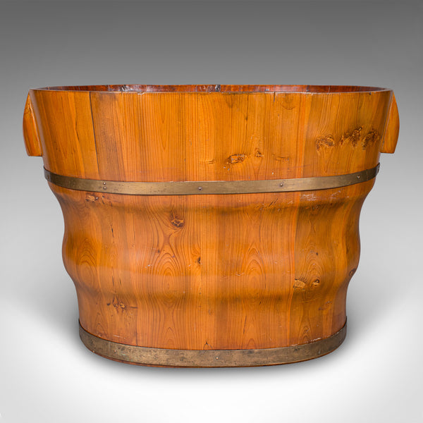 Antique Waste Paper Basket, Austrian, Cedar, Home Office Bin, Victorian, C.1900