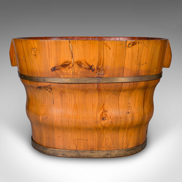 Antique Waste Paper Basket, Austrian, Cedar, Home Office Bin, Victorian, C.1900