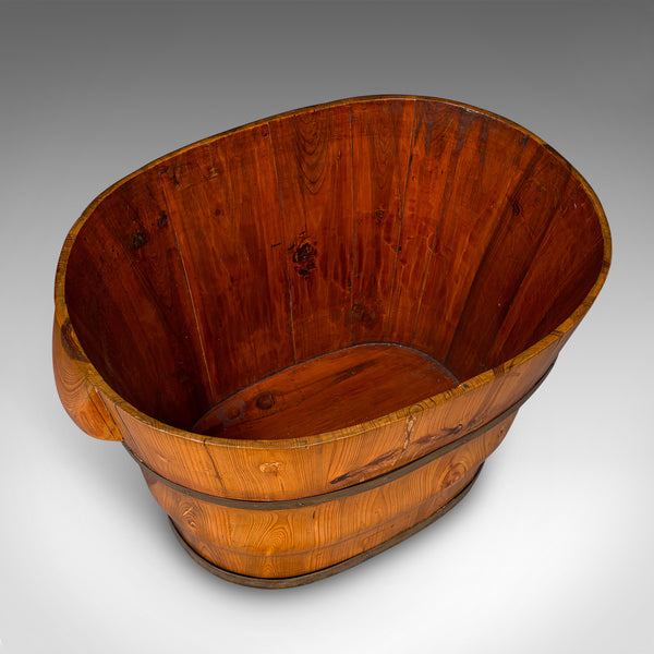 Antique Waste Paper Basket, Austrian, Cedar, Home Office Bin, Victorian, C.1900