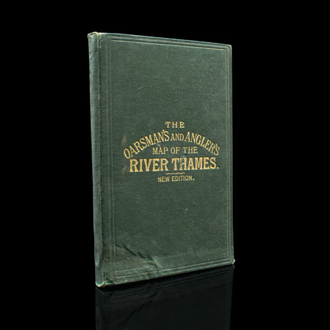 Antique Oarsman's Map of the River Thames, English, Cartography, Published 1912