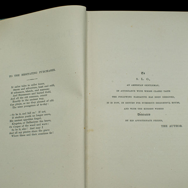 Antique Treasure Island Book, Robert Louis Stevenson, English, Late Victorian