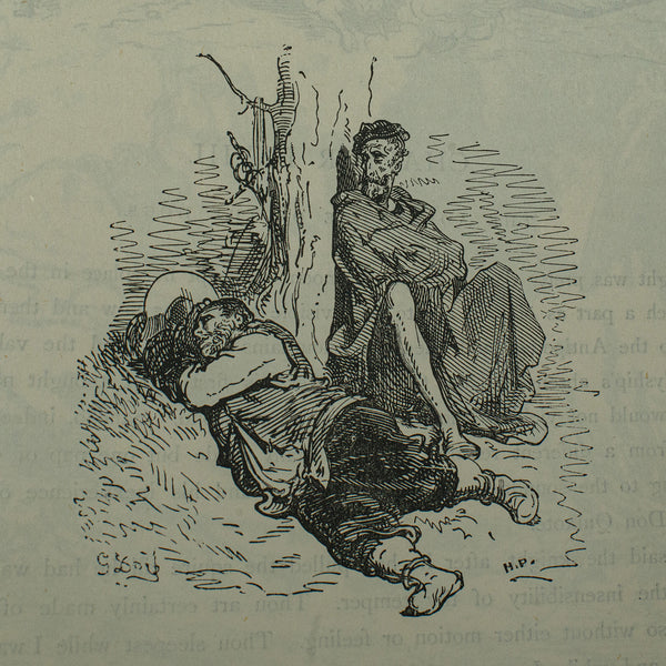 Large Antique Don Quixote Book, English, Cassell & Co, Gustave Dore, Victorian