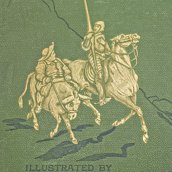 Large Antique Don Quixote Book, English, Cassell & Co, Gustave Dore, Victorian