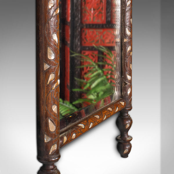 Antique Decorative Wall Mirror, Anglo Indian, Colonial, Late Victorian, C.1900
