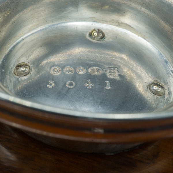 Antique Trophy Bowl, English Oak, Silver Plate, Decorative Dish, Edwardian, 1910
