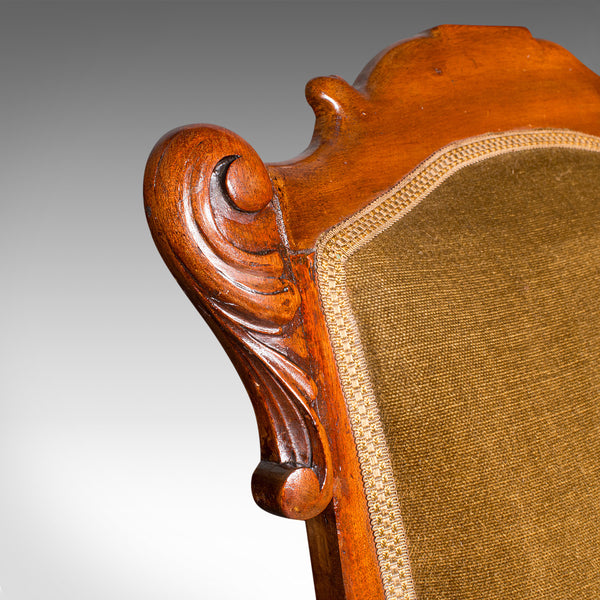Antique Rocking Chair, English, Walnut, Armchair, Rocker, Victorian, Circa 1880