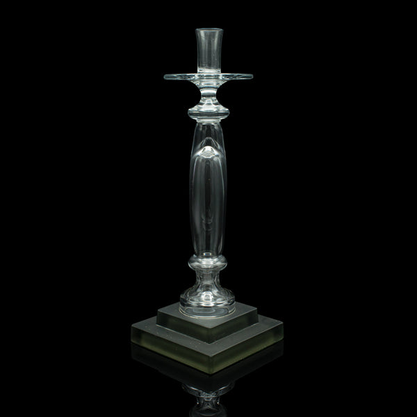 Vintage Centrepiece Candlestick, Italian Glass, Candle Nozzle, Late 20th Century