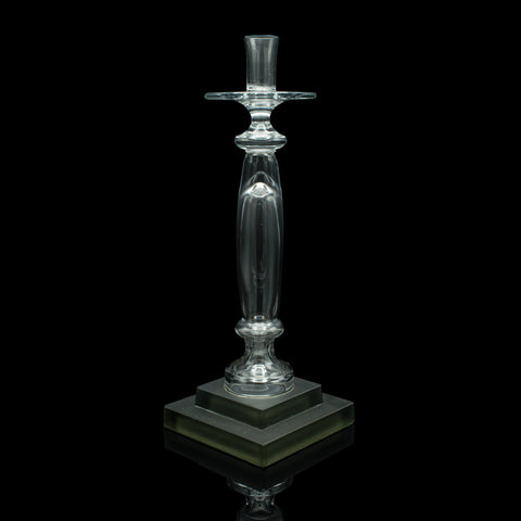 Vintage Centrepiece Candlestick, Italian Glass, Candle Nozzle, Late 20th Century