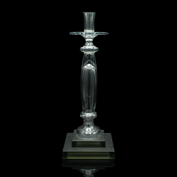 Vintage Centrepiece Candlestick, Italian Glass, Candle Nozzle, Late 20th Century